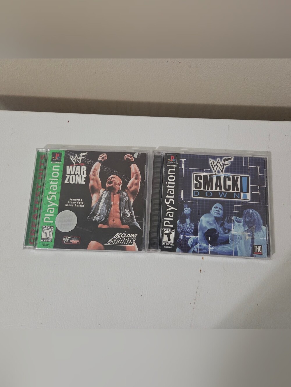 WWF War Zone & SmackDown PlayStation PS1 Games